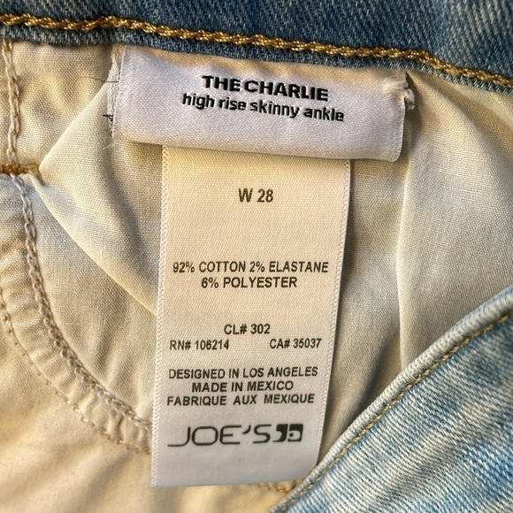 NWT. JOE’s 28 The Charlie High Rise Skinny Ankle Jeans. - Picture 4 of 11